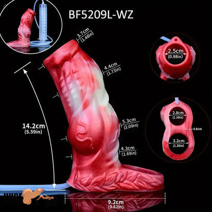 4.8in 5.59in Soft Liquid Silicone Monster Dildo Sleeve For Delay Time