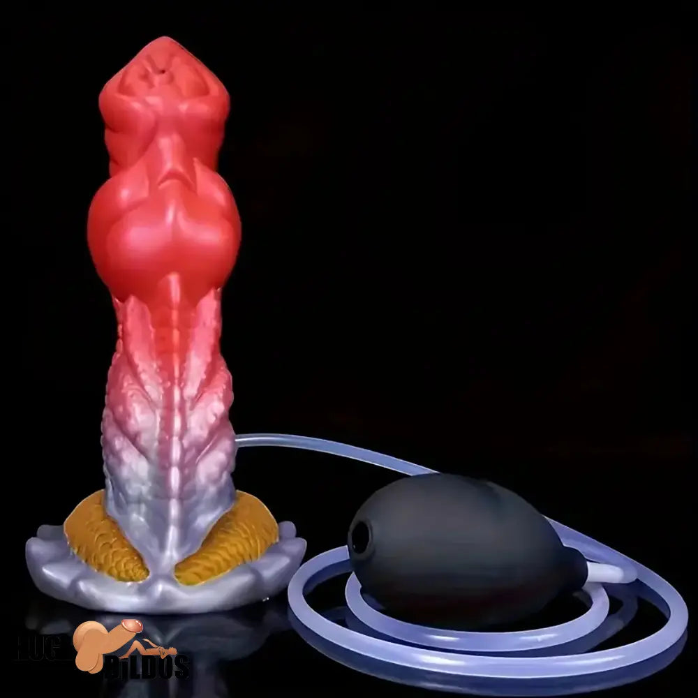 7.87in Lifelike Silicone Soft Monster Squirting Dildo For Anal Cock Expansion