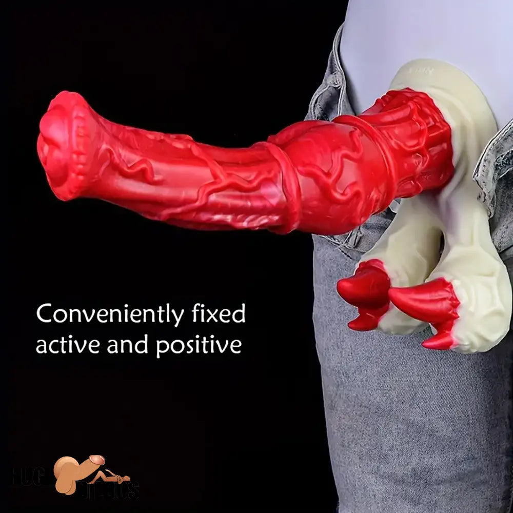 10.04in Big Animal Horse Cock Silicone Soft Cock Dildo For Play Dilator
