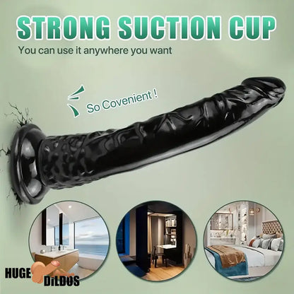 8.46in Realistic Big Black Lifelike Dildo For Men Ultimate Pleasure Indoor