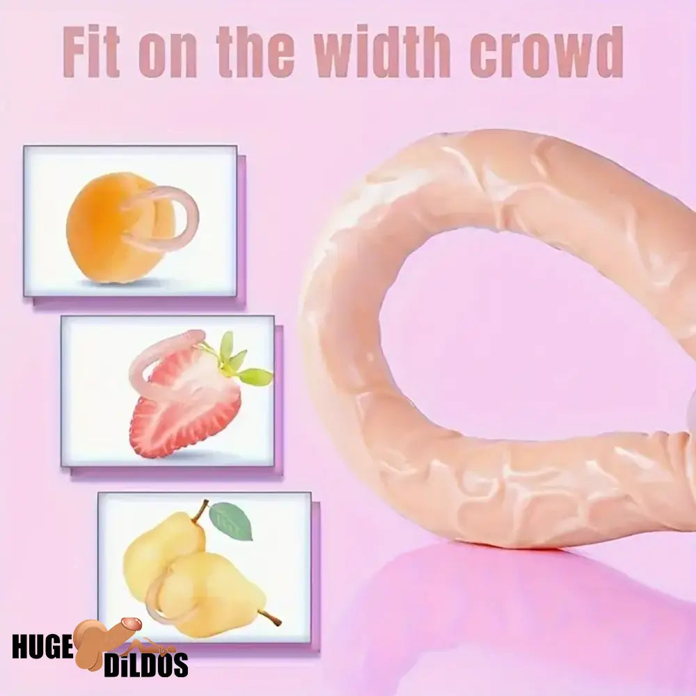 13.18in Realistic Double Headed Long Dildo For Female Male Female User