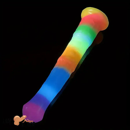 11.61in Big Silicone Cock Horse Luminous Animal Dildo BDSM G Spot Cock