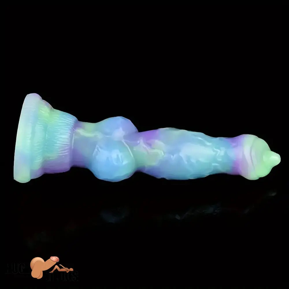 7.09in Fantasy Monster Dog Knot Silicone Soft Cock Dildo For Anus Play