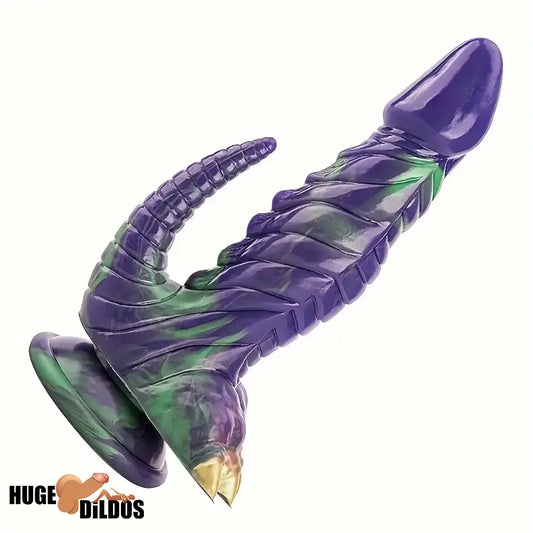 8.66in Silicone Soft Big Dragon Monster Dildo For Women Men Advancers