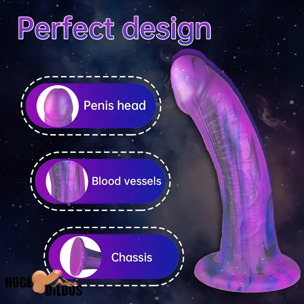 7.08in Silicone No Eggs Soft Dildo For Female Male Love Pleasure Love