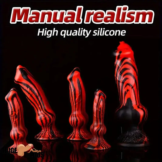 7.24in 7.51in 9.84in 10.62in 12.99in Animal Dog Useful Silicone Soft Knot Dildo
