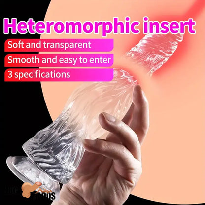 9.5in 10.7in 11.8in Clear Crystal Huge Animal Dildo For Love Cock Sex Toy