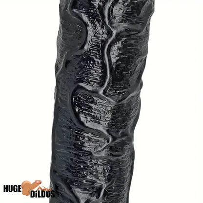 16.5in Realistic Large Long Black Anal Dildo For Male Female Indoor Use