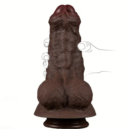 7.87in Superb Skin Thick Real Feeling Lifelike Silicone Dildo For Women
