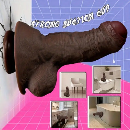7.87in Superb Skin Thick Real Feeling Lifelike Silicone Dildo For Women