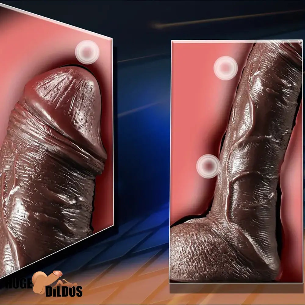 10in Realistic Skin Feel Like Soft Liquid Silicone Dildo For Prostate Massager