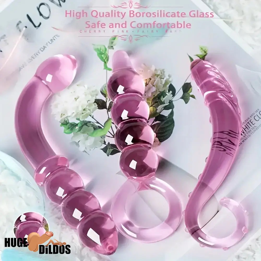 6.1in 6.3in 6.49in Glass Crystal Durable Dildo For Female Male Sex Pleasure