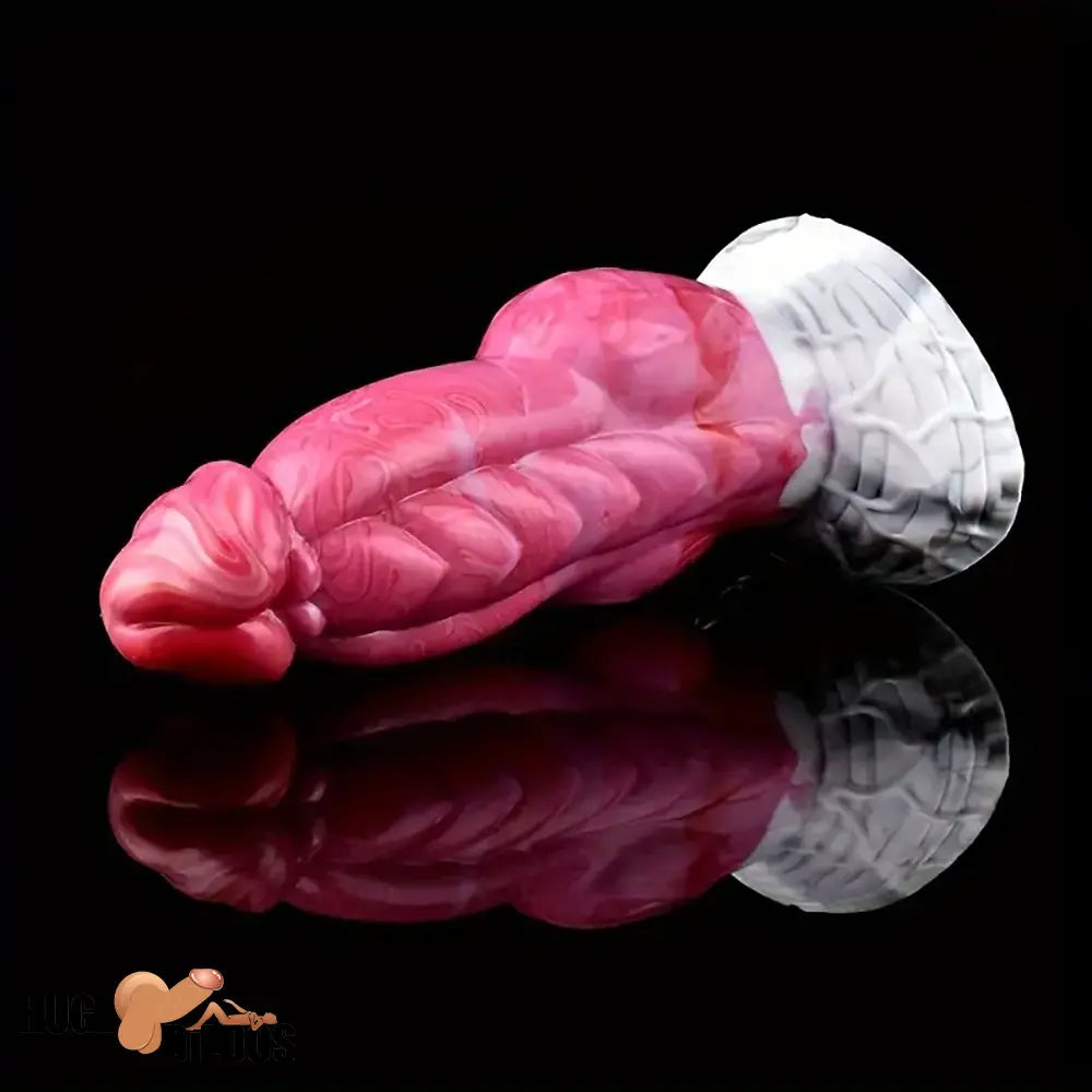 7.67in Fantasy Monster Silicone Soft Dildo For Prostate Sex With Big Knot