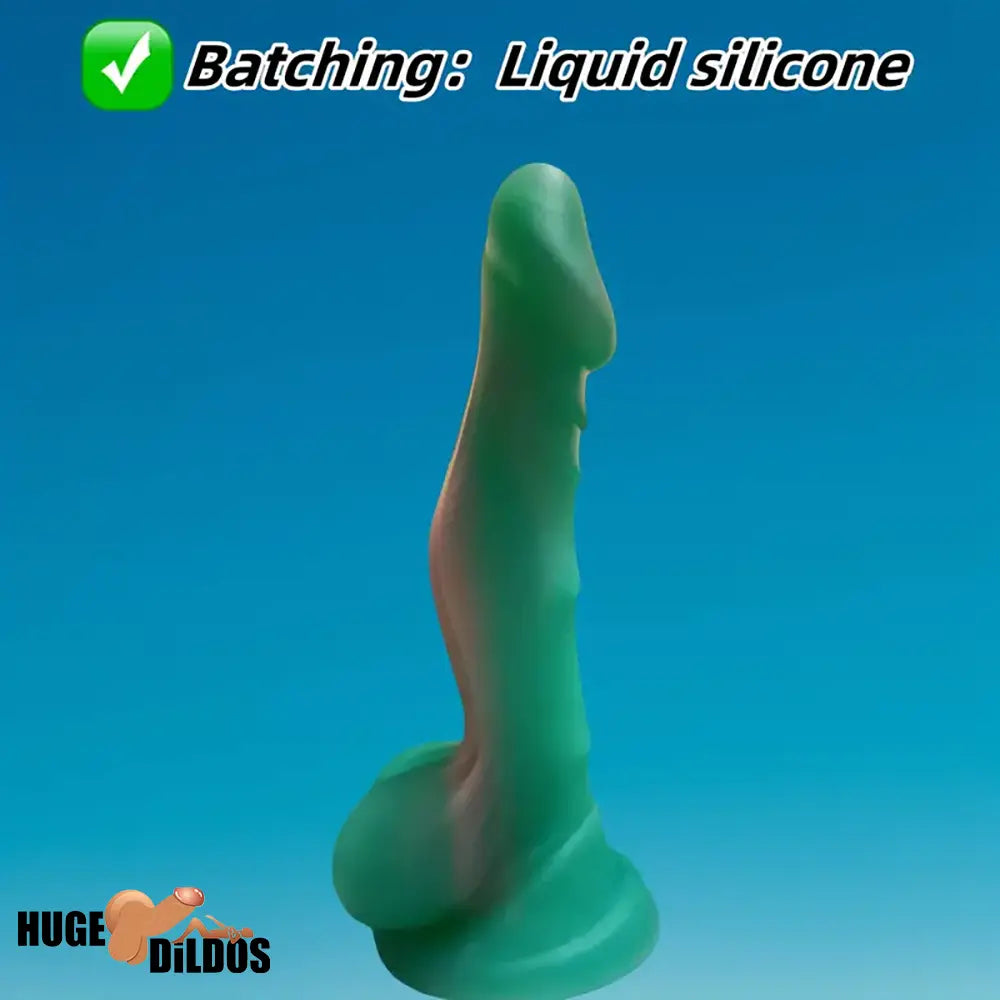7.87in Soft Flexible Liquid Silicone Monster Female Dildo For Sex Orgasm