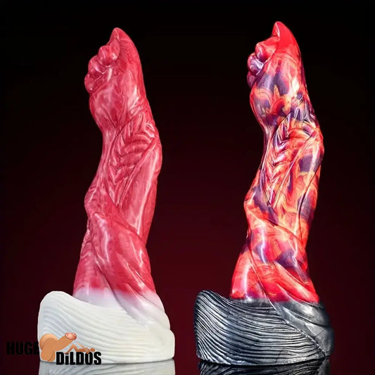 9.06in Real Cock Big Monster Penis Soft Silicone Dildo Suction Cup Base