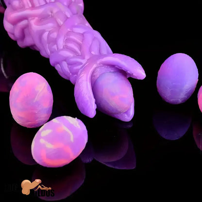 7.99in Luminous Ovipositor Silicone Dildo For Anal Vaginal G Spot Stimulation