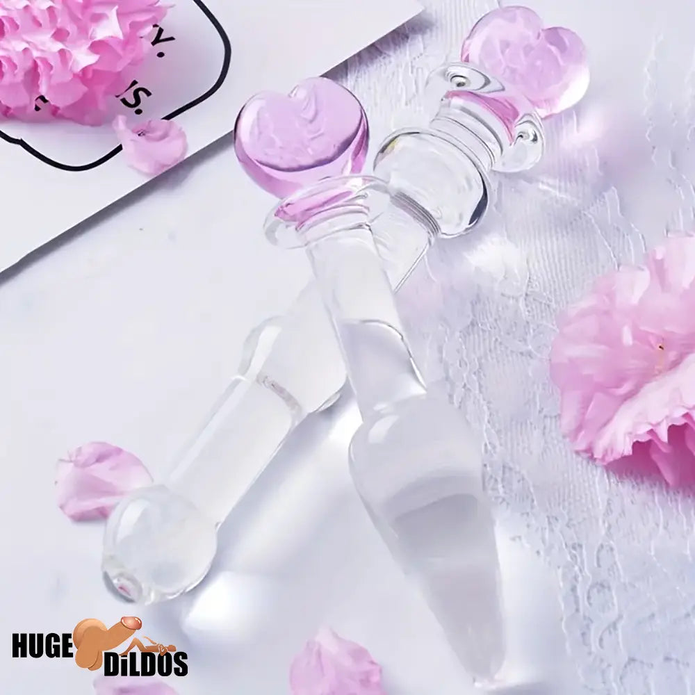 5.1in 6.5in 7.7in 7.9in Glass Crystal Durable Dildo For Female Sex Pleasure