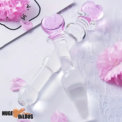 5.1in 6.5in 7.7in 7.9in Glass Crystal Durable Dildo For Female Sex Pleasure