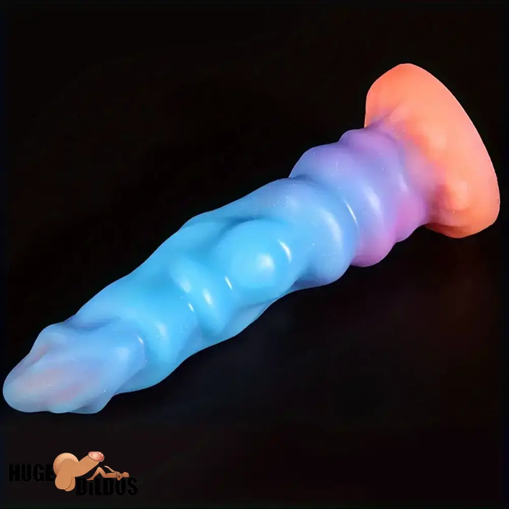 9.45in Silicone Soft Big Luminous Monster Dildo For G-spot Anal Stimulator