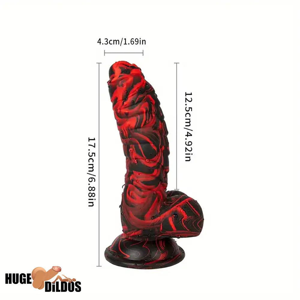 6.88in 8.66in Body Safe Silicone Soft Dinosaur Dildo For Hands-Free Play