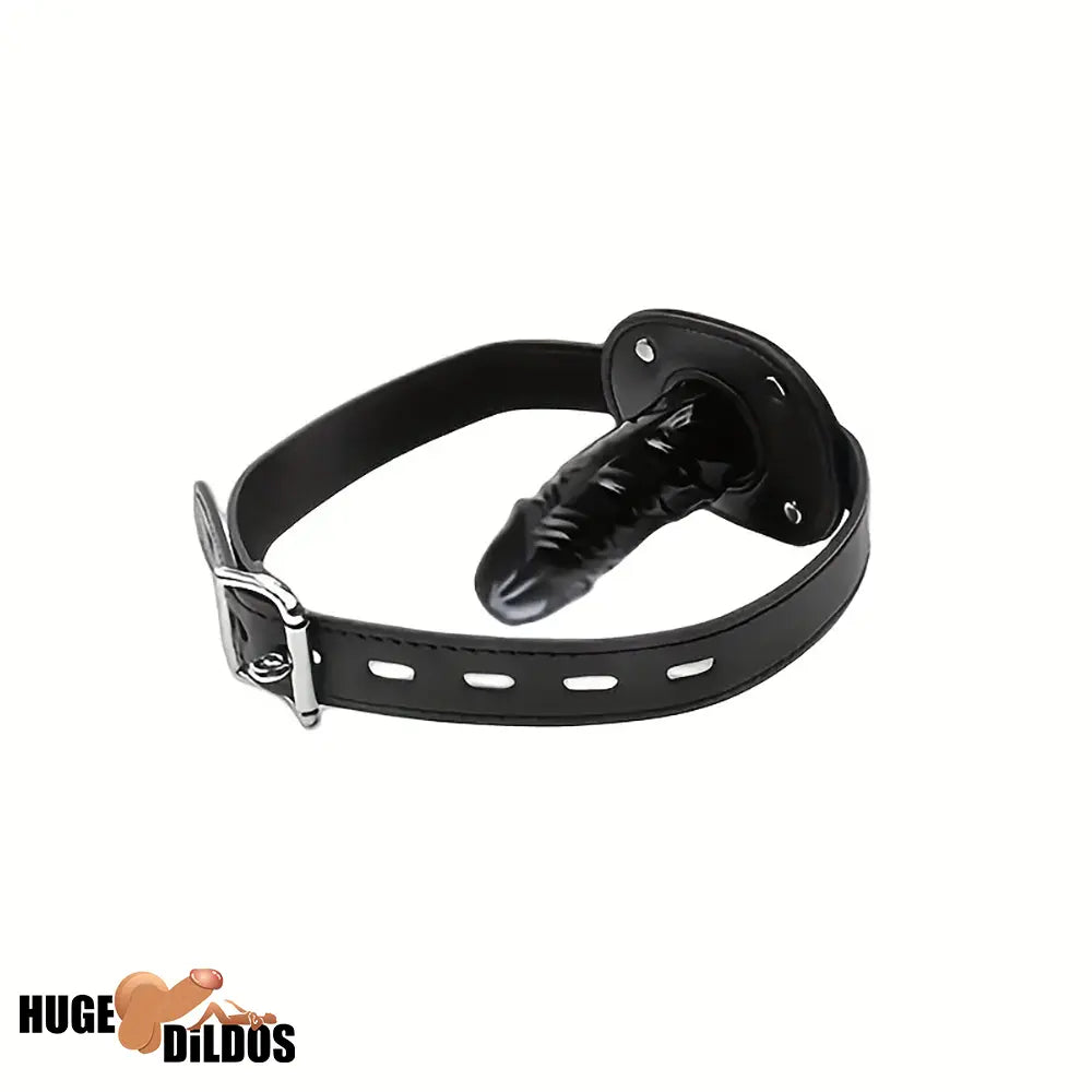 2.17in 3.74in Small Face Chin Dildo BDSM Women Men Toy With PU Leather
