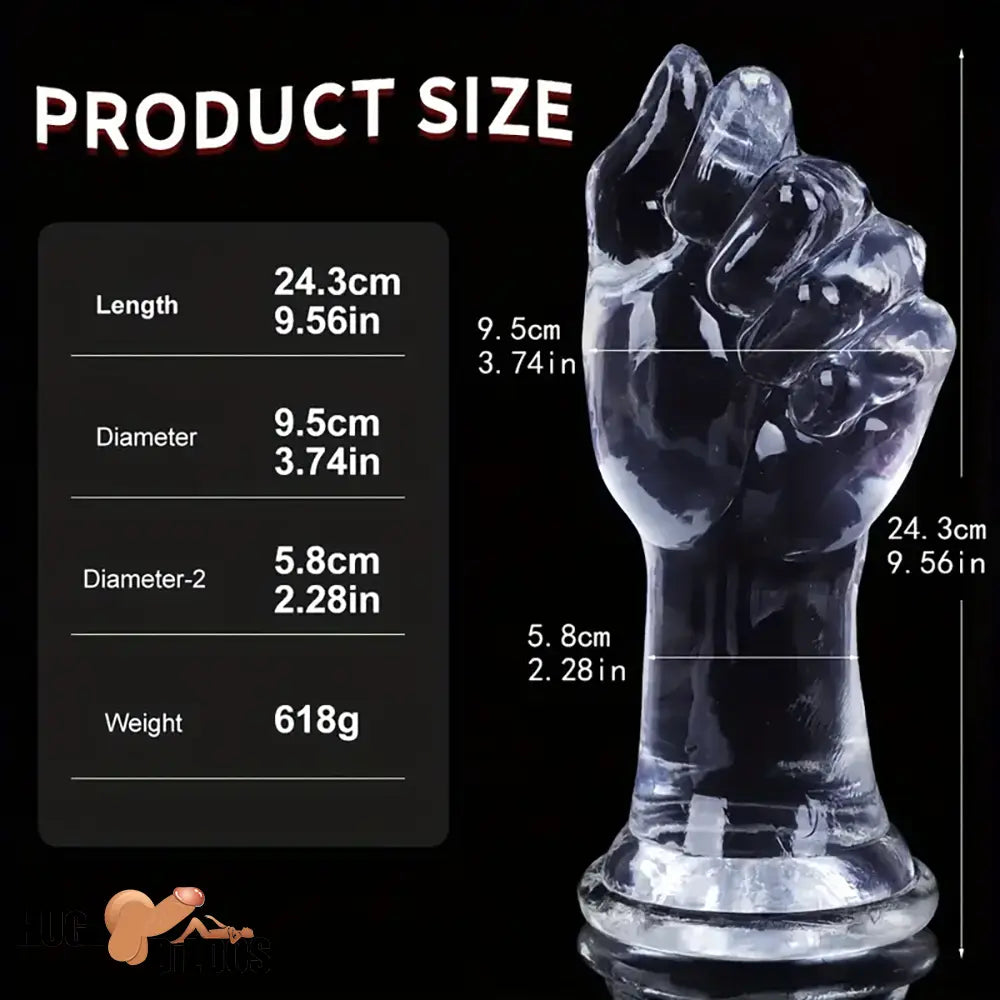 8.07in 9.56in Fist Dildo Big BDSM Sex Toy For For Men Women Adult Anus