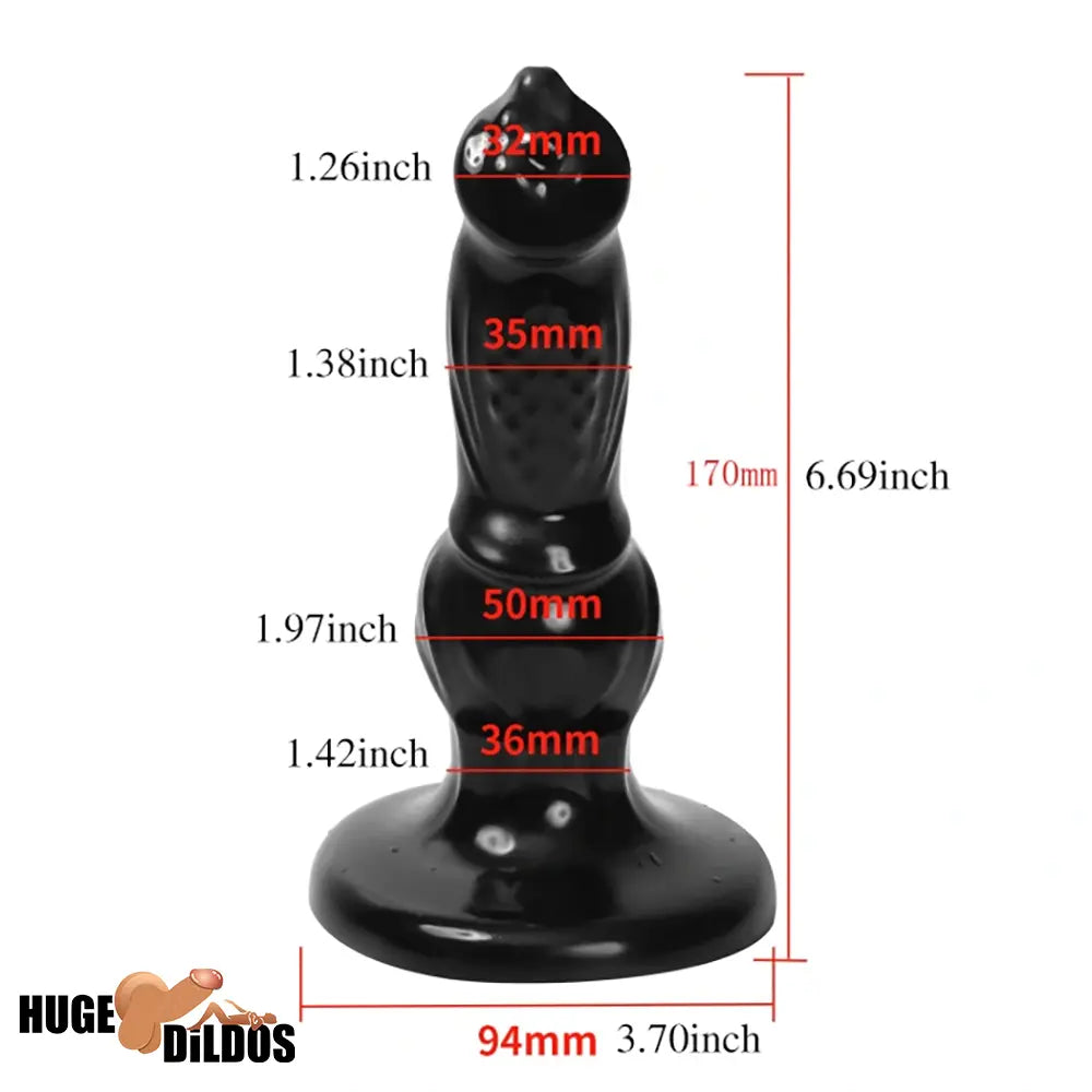 6.69in Fantasy Animal Dog Cock Dildo For Climax Self Pleasure Orgasm