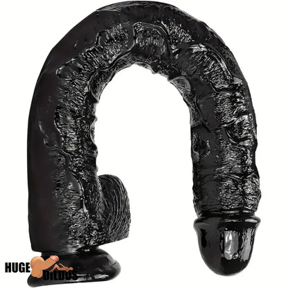 16.5in Realistic Large Long Black Anal Dildo For Male Female Indoor Use