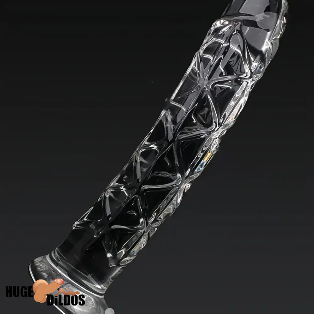 6.5in Clear Unisex Glass Crystal Dildo For Female Male Lesbian Gay Cock