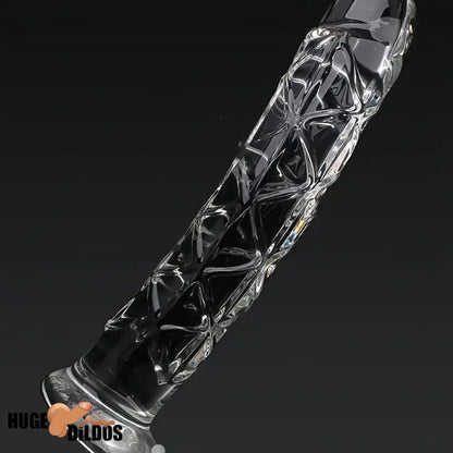 6.5in Clear Unisex Glass Crystal Dildo For Female Male Lesbian Gay Cock