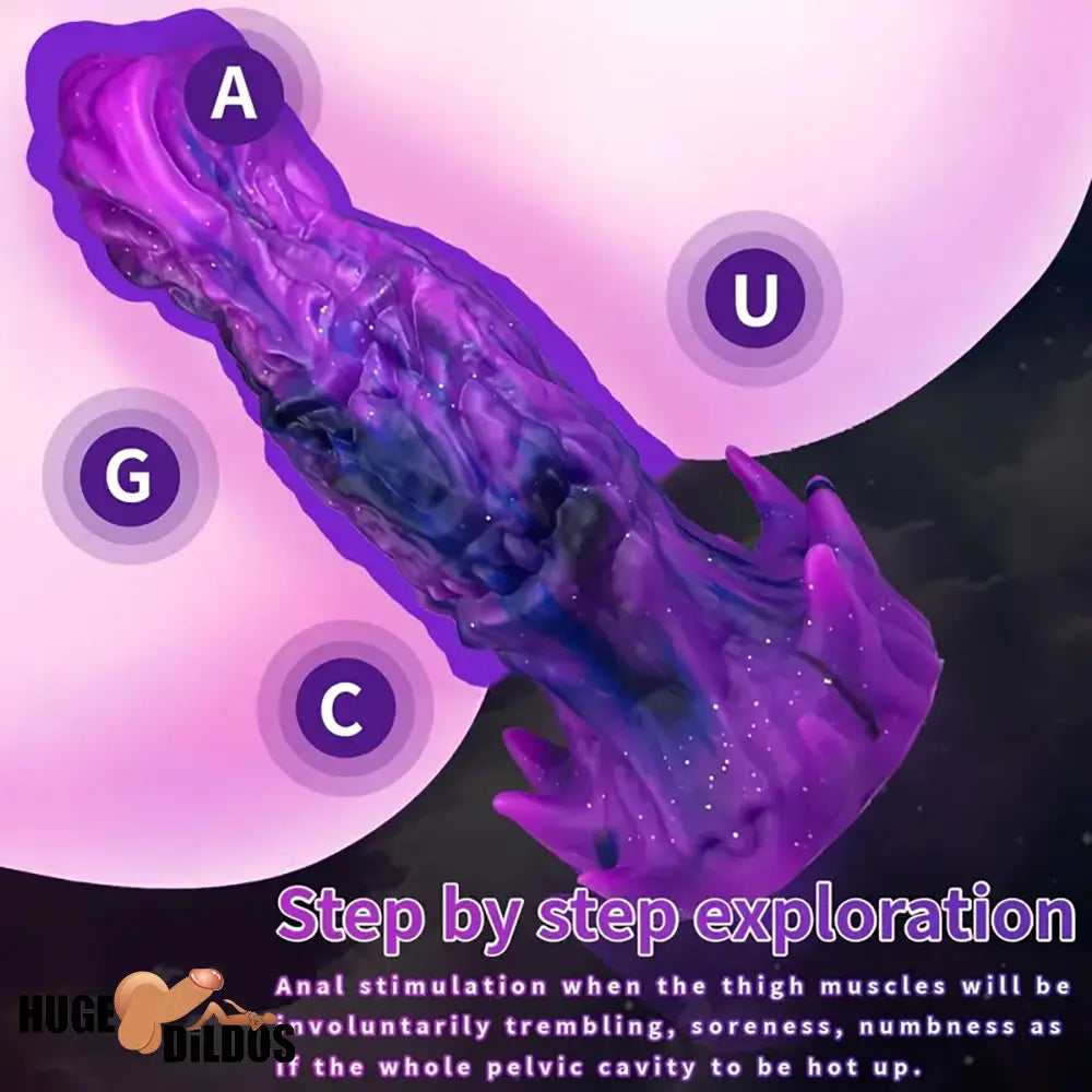 9.84in Big Fantasy Monster Silicone Soft Dildo For Prostate Vaginal Play
