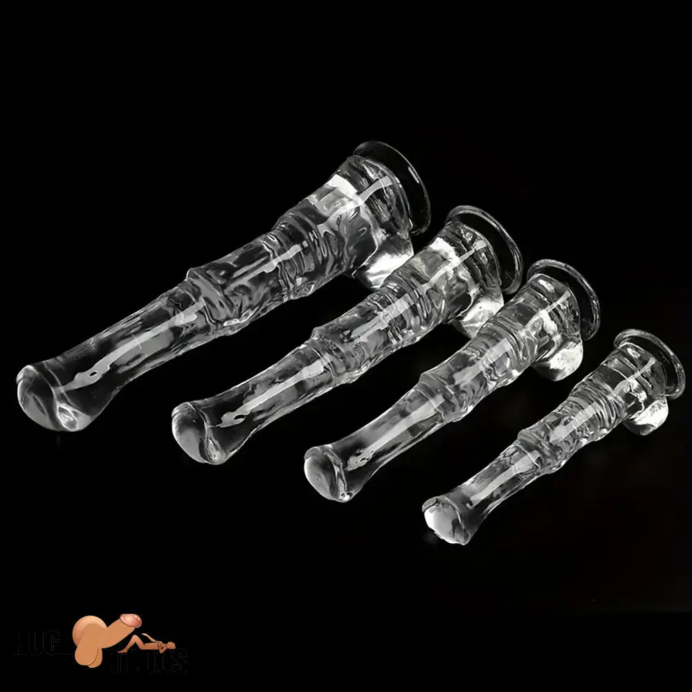 9.45in 11.42in 13.19in 15.75in Clear Large Horse Cock Dildo For Advancers