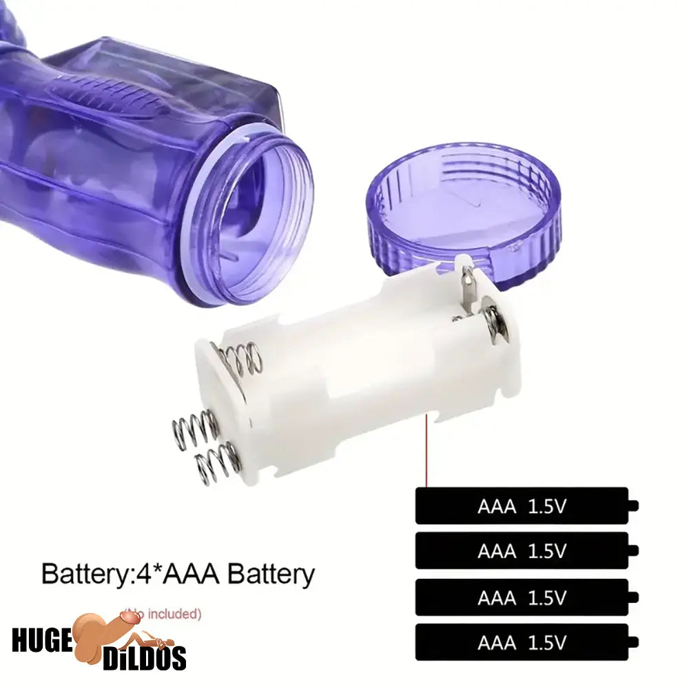 8.86in Silicone Soft Vibrating Rotation Dildo For G-spot Anal Stimulator