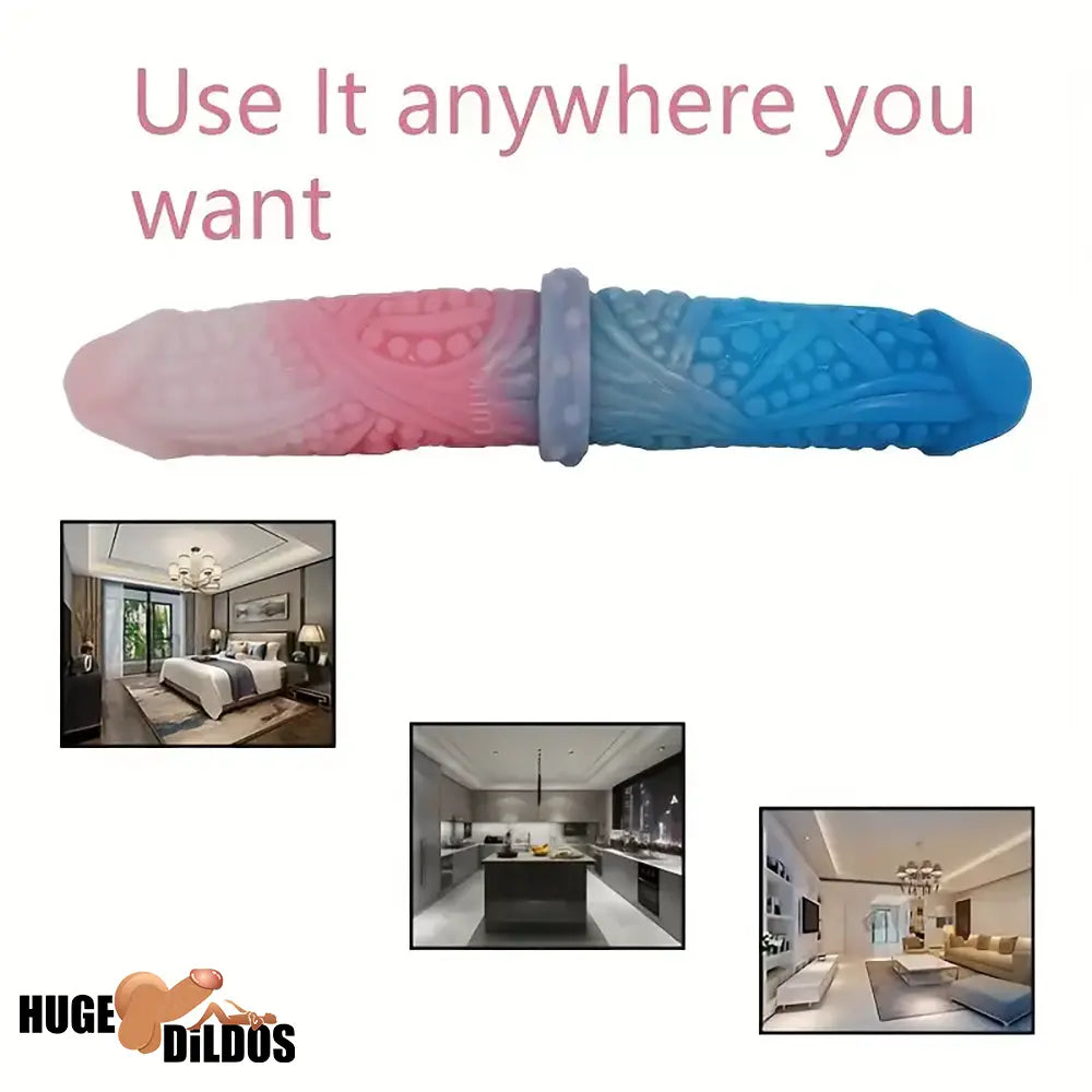 10.62in Tortoise Weird Silicone Soft Large Double-headed Fantasy Dildo