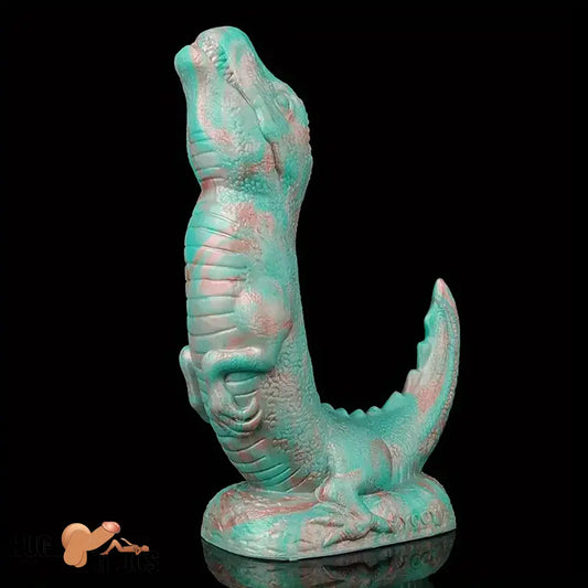 8.66in Fantasy Animal Dinosaur Monster Silicone Thick Soft Dildo For Play
