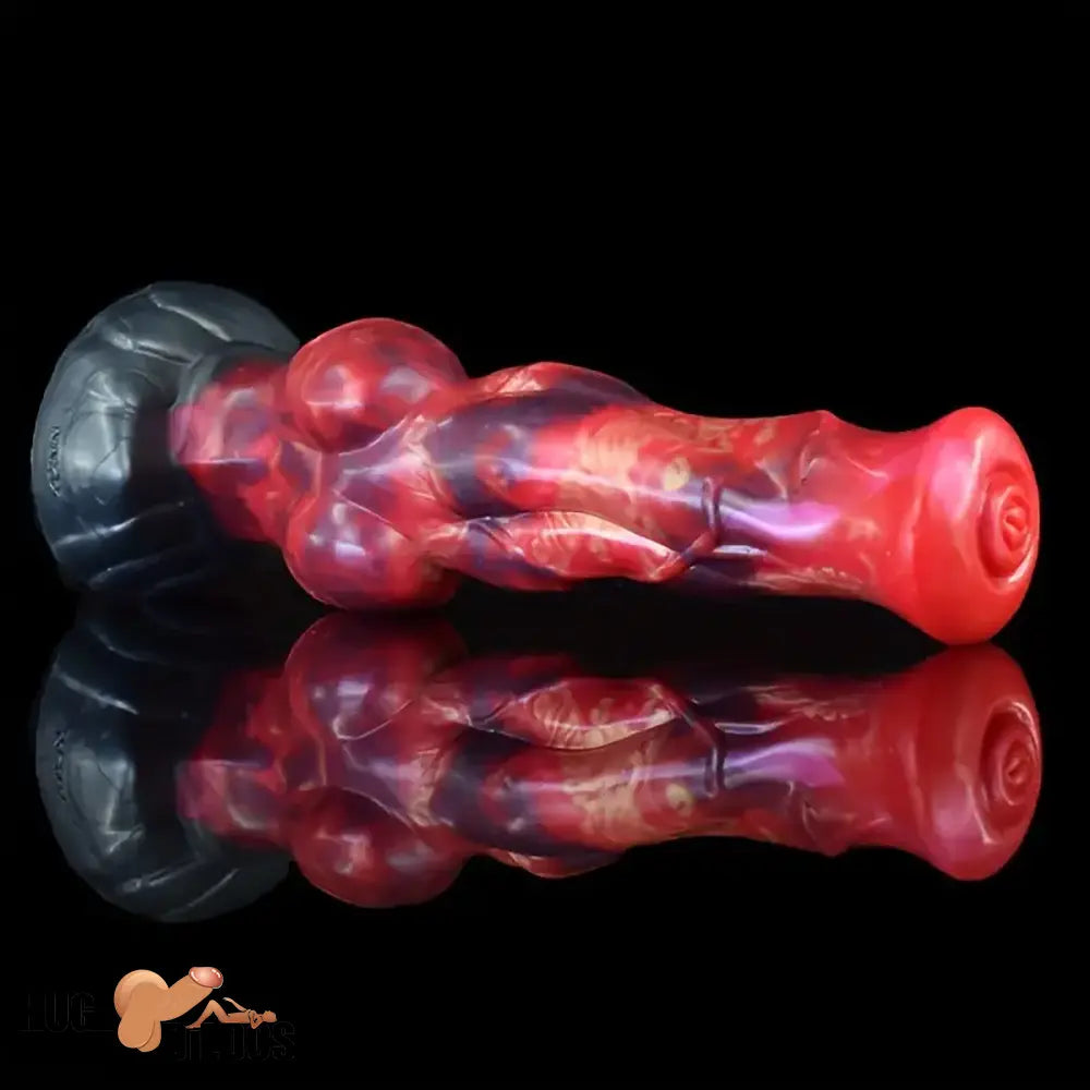 9.57in Animal Big Dog Silicone Soft G Spot Dildo With Strong Suction Base