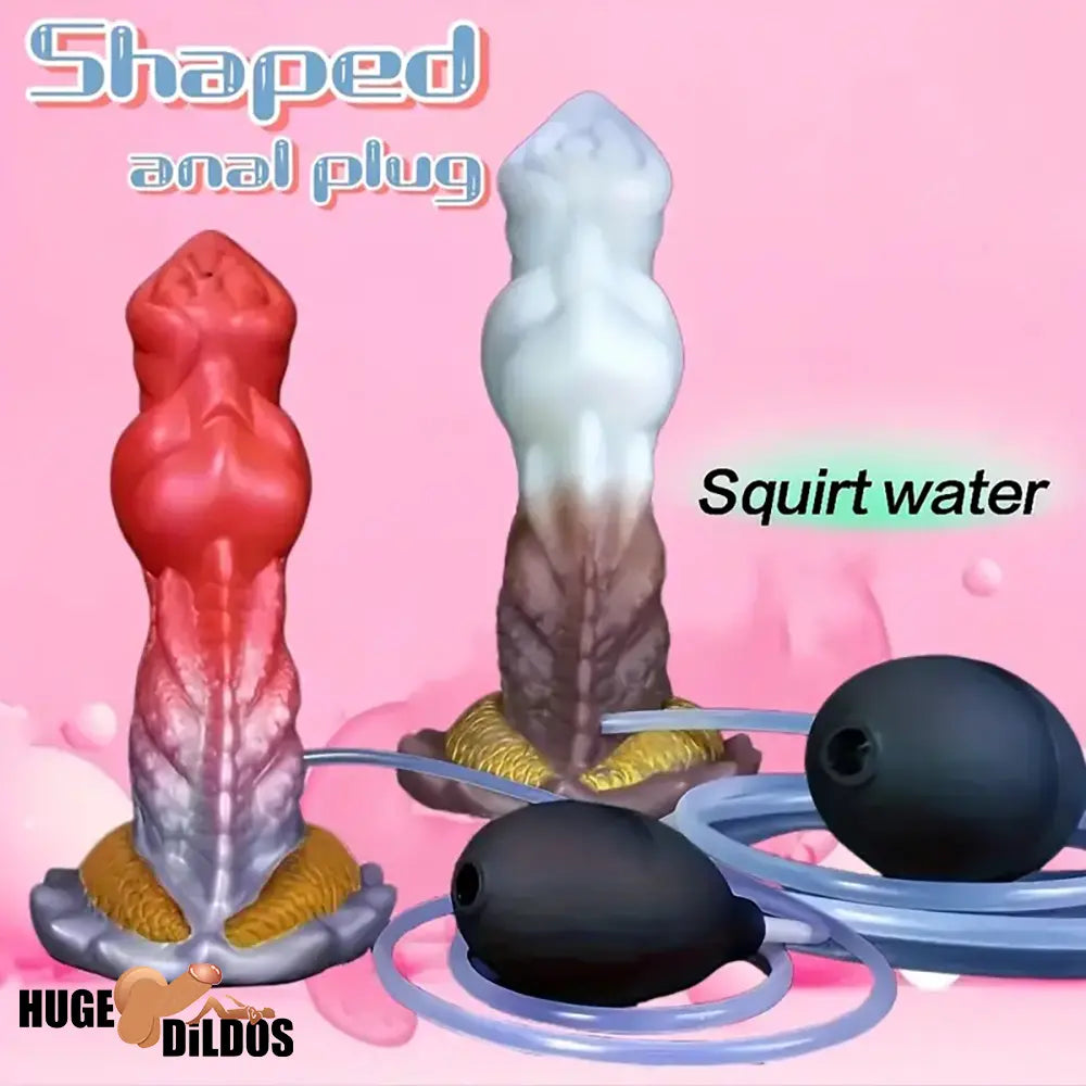 7.87in Lifelike Silicone Soft Monster Squirting Dildo For Anal Cock Expansion