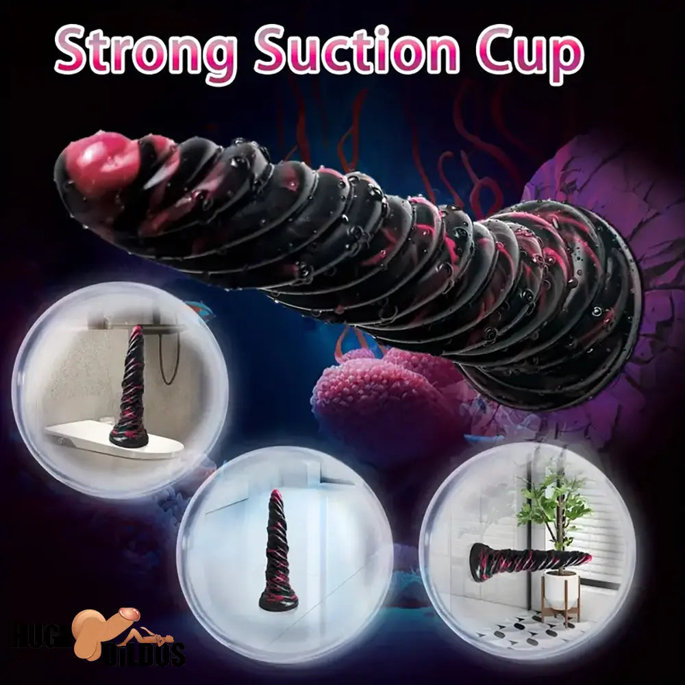 9.8in Fantasy Spiral Cock Dildo Butt Plug For Women G Spot Love Sex Clit