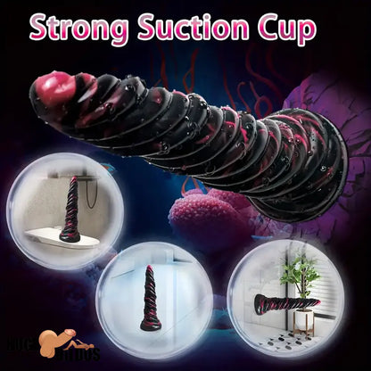 9.8in Fantasy Spiral Cock Dildo Butt Plug For Women G Spot Love Sex Clit