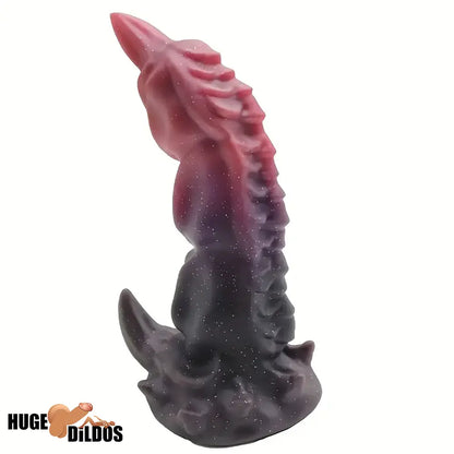 9.65in Silicone Dragon Starry Color Big Soft Dildo For Women Men Orgasm