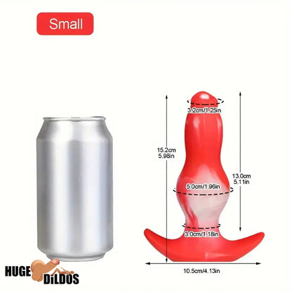 5.98in 7.55in 8.66in Fantasy Monster Silicone Soft Animal Dog Knotted Dildo