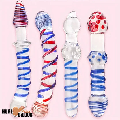 Multiple Options Glass Crystal Dildo For Women Men Couple G-spot Sex