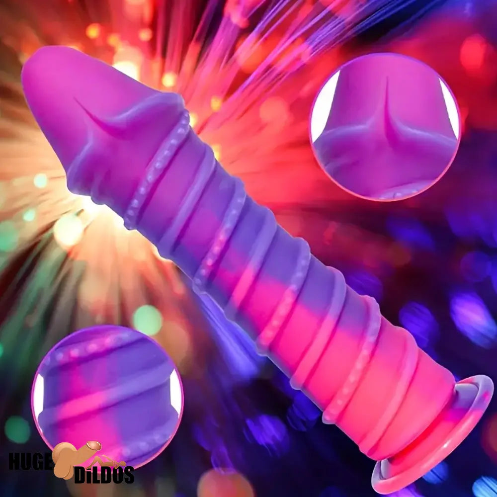 9.8in Odd Design Silicone Soft Big Dildo With Thread Pseudo Anal Stimulator