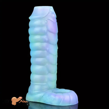 5.39in Lifelike Silicone Soft Dildo Sleeve Snake Luminous Dick Extender