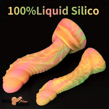 7.09in 8.66in Soft Silicone Monster Colorful Durable Dildo For Women Men