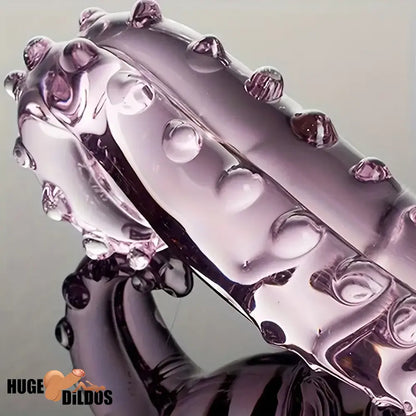 6.3in Glass Crystal Tentacle Octopus Durable Dildo For Female Sex Pleasure