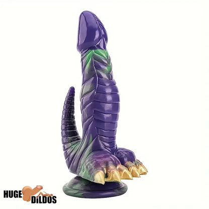 8.66in Silicone Soft Big Dragon Monster Dildo For Women Men Advancers