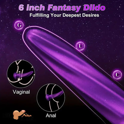 6.69in Spiral Fantasy Silicone Soft Dildo For Women G Spot Love Play Sex Toy