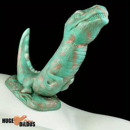 8.66in Fantasy Animal Dinosaur Monster Silicone Thick Soft Dildo For Play