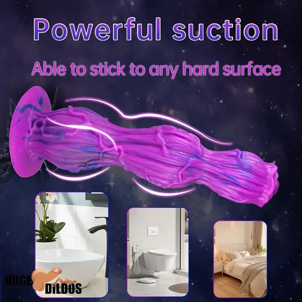 9.25in Fantasy Silicone Soft Big Dildo Women Vagina G Spot Masturbator